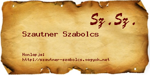 Szautner Szabolcs névjegykártya